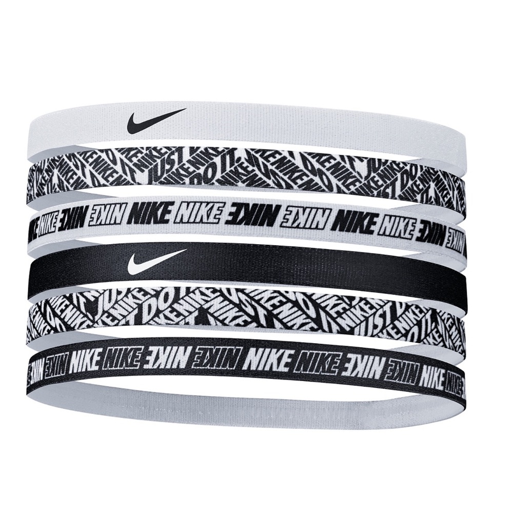 Nike 6 pk Unisex Headbands in Black/White Combo 🖤🤍